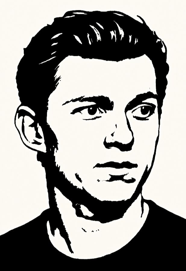 Tom Holland Spider-Man Metal Frame Sketch – With Light & Without Light