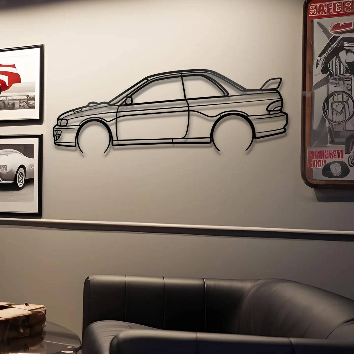 Luxury Car Outline Wall Art Set – Modern Automotive Wall Decoration
