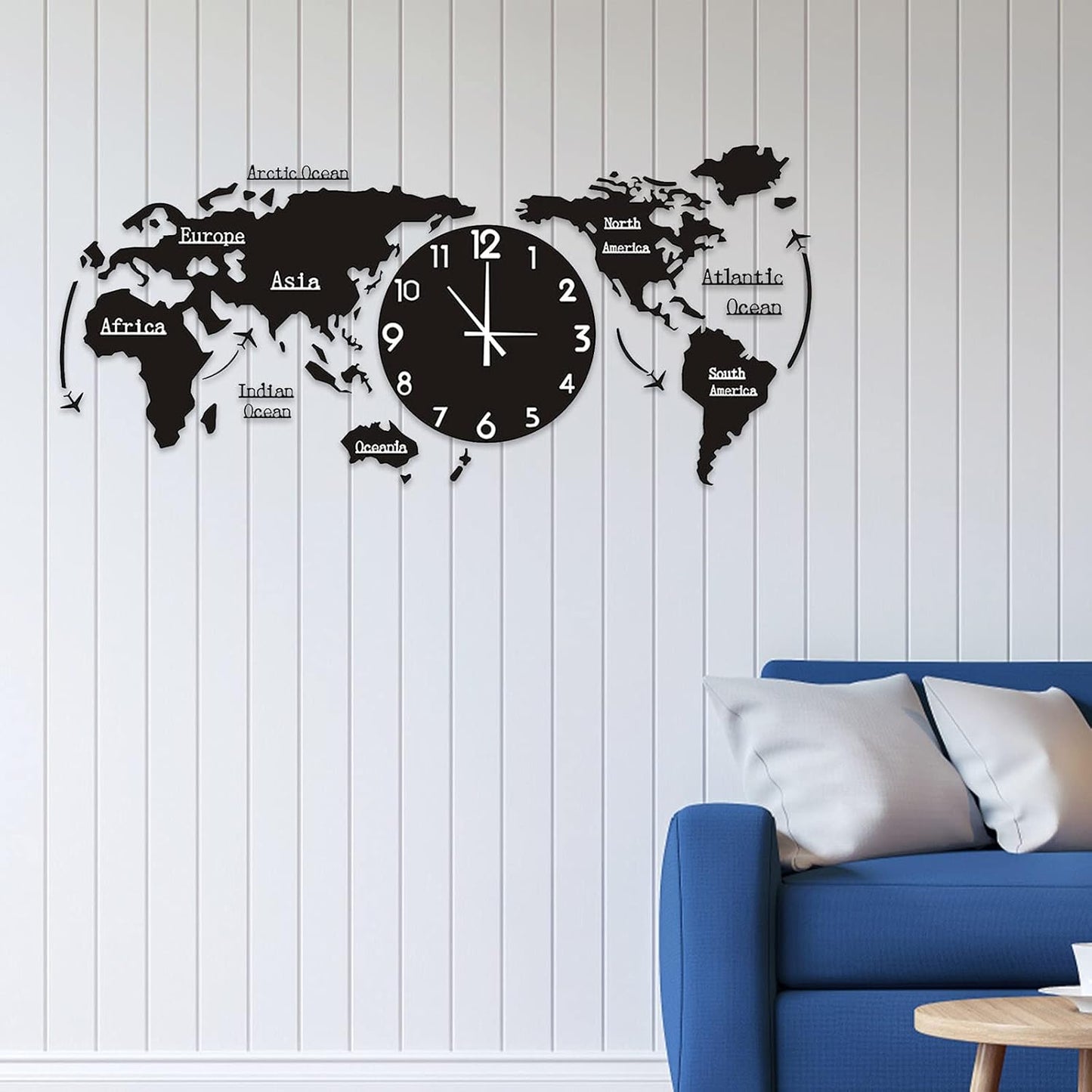 World Map Wall Clock - Wall Clock