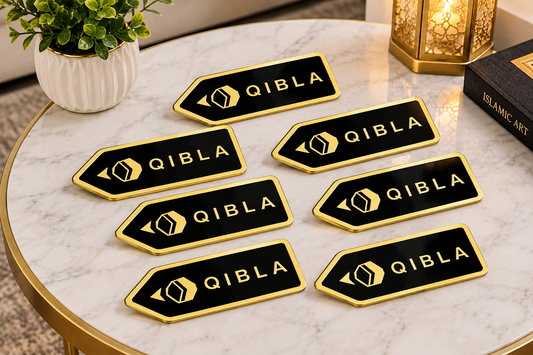 Qibla Direction Acrylic Wall Decor Pack of 7