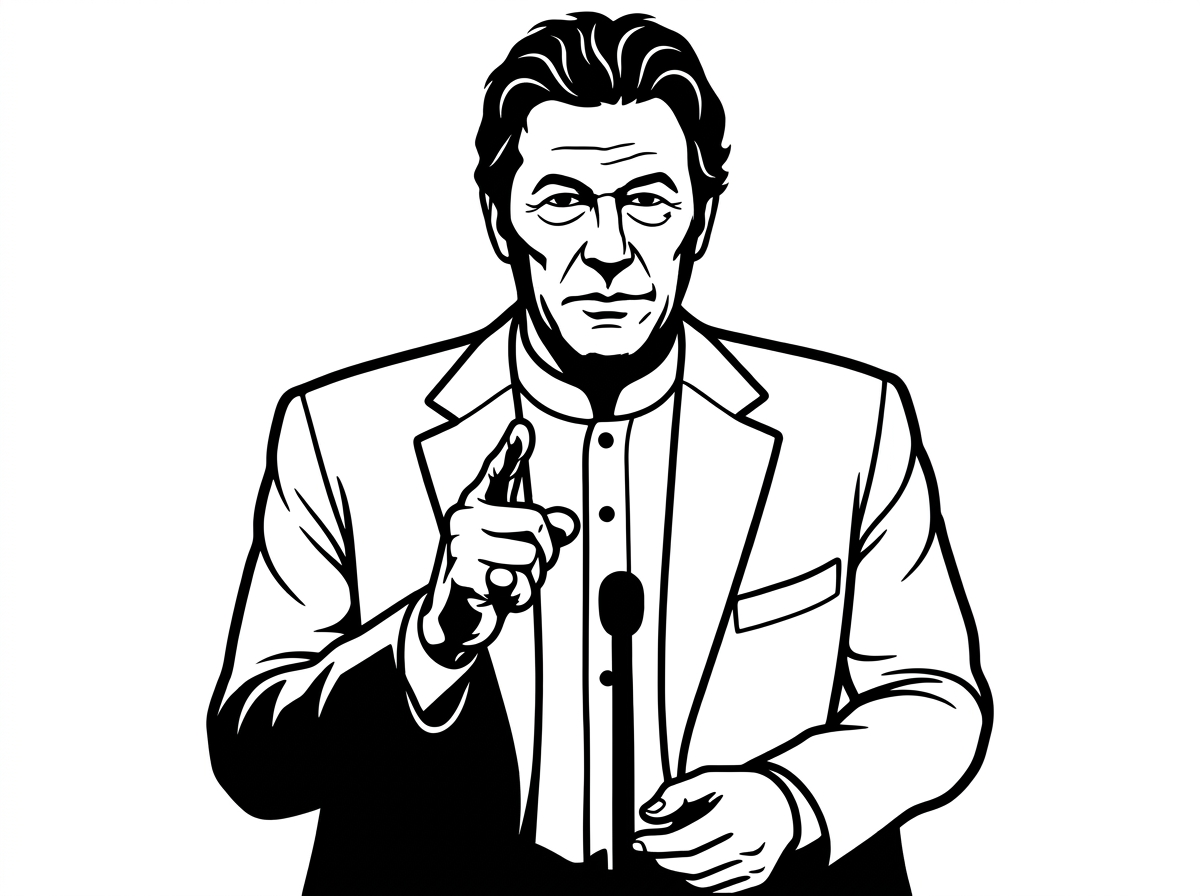 Imran Khan Minimal Outline Artwork – Elegant Wall Decor (With Light & Without Light)