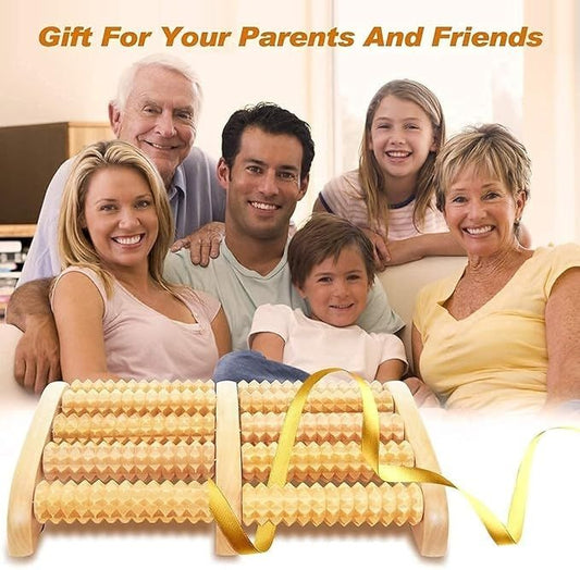 Wooden Foot Massager Roller – Reflexology Massage Tool