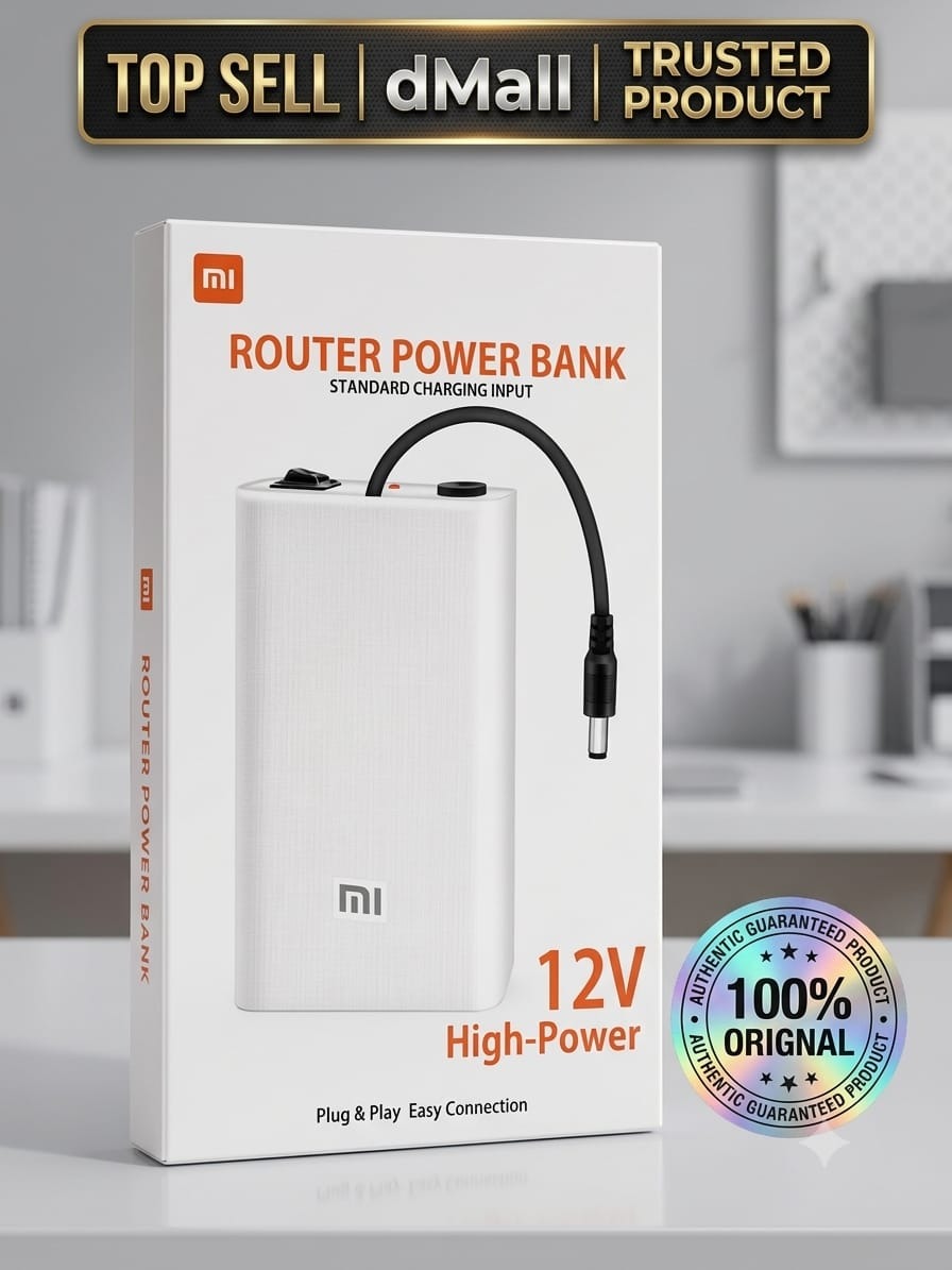 12V 20,000mAh WiFi Router UPS Power Bank