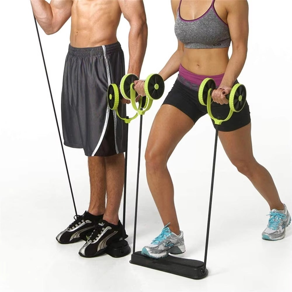 Abdominal Exercise Wheel Roller – Portable Full-Body Fitness & Strength Training Machine