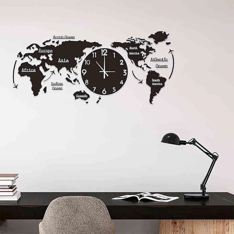 World Map Wall Clock - Wall Clock