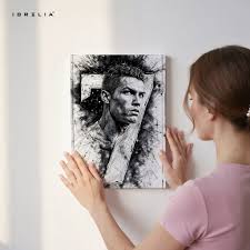 Cristiano Ronaldo Metal Portrait – With Light & Without Light